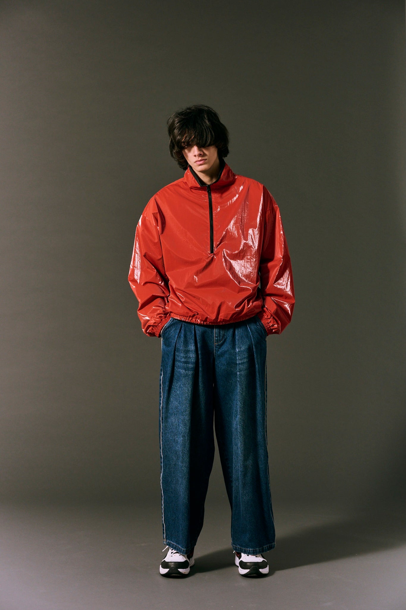 REFLECTIVE DENIM WASHED BLUE DENIM