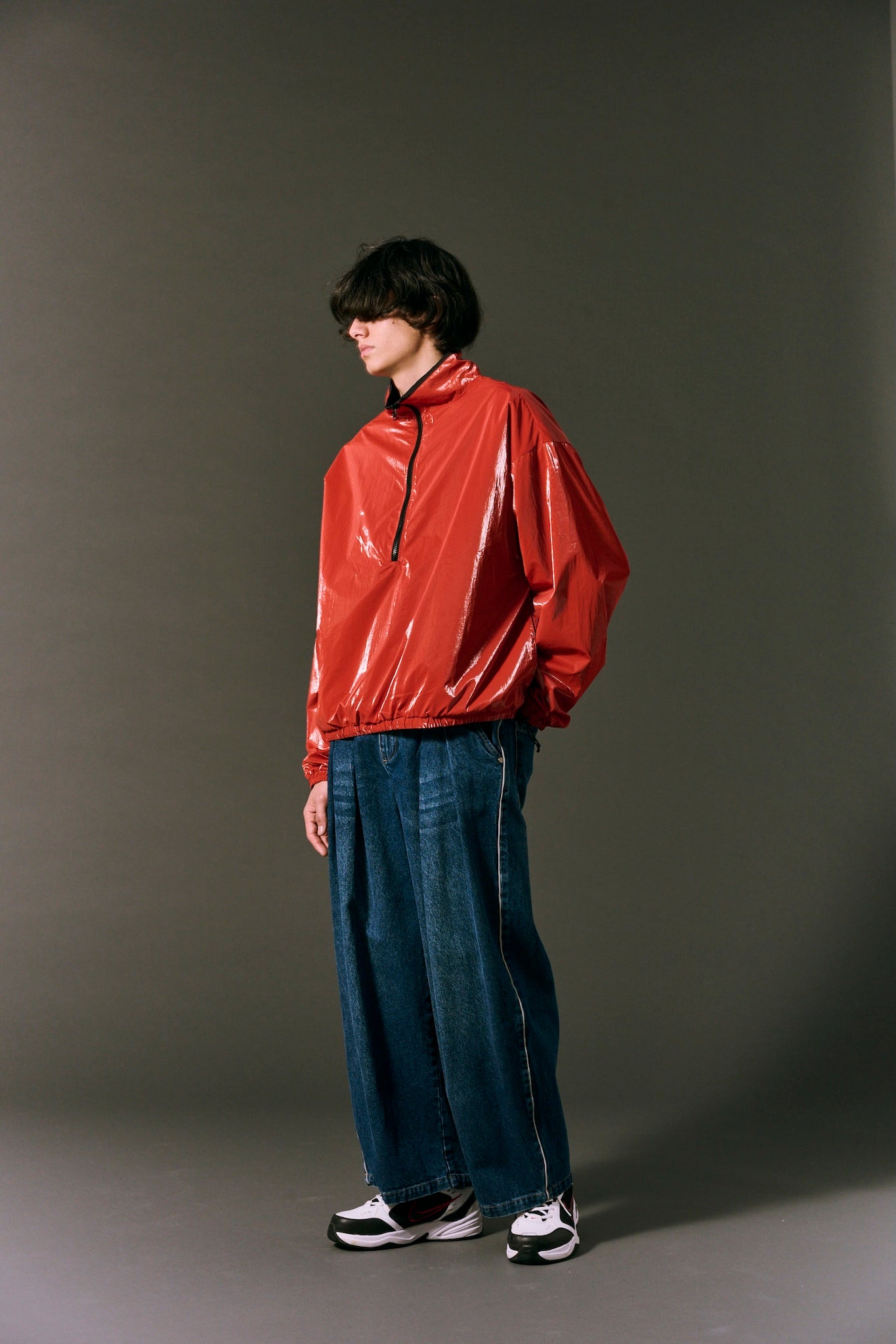 REFLECTIVE DENIM WASHED BLUE DENIM