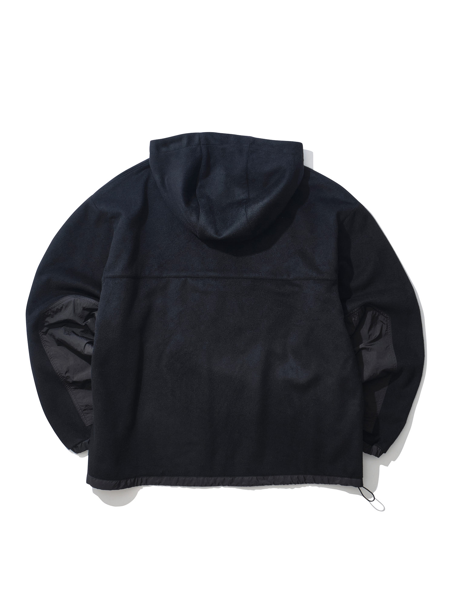 WOOL ANORAK BLACK