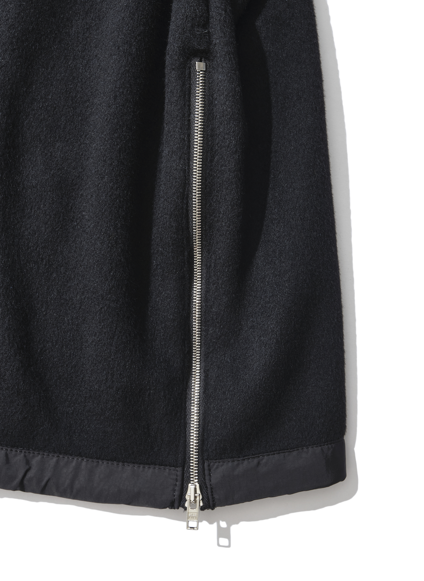 WOOL ANORAK BLACK