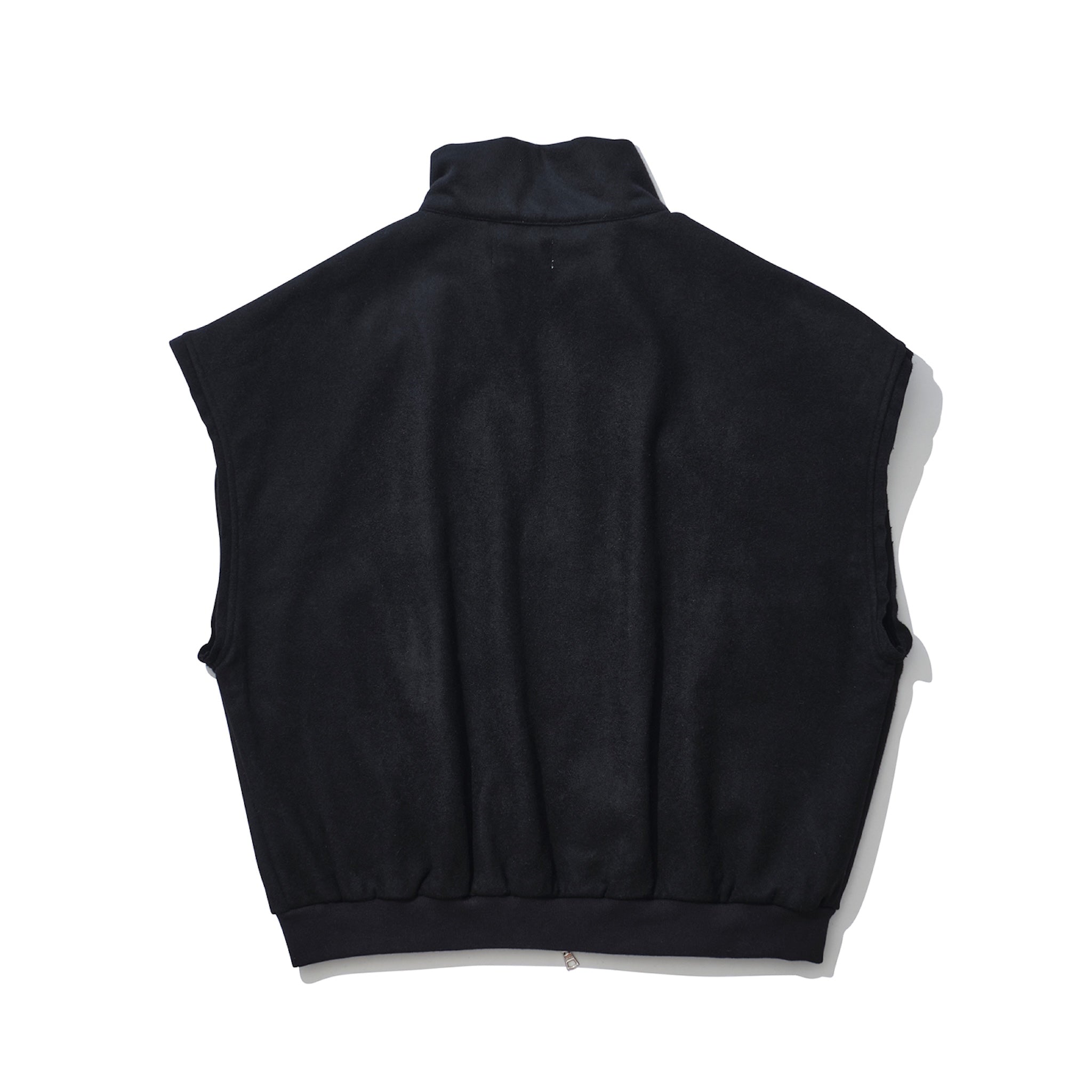 OFF SLEEVE WOOL JACKET BLACK