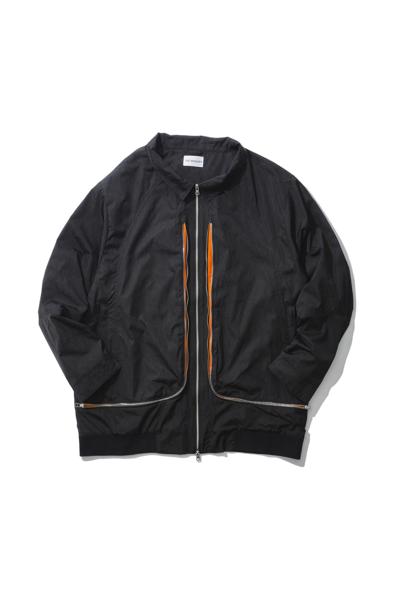 CONVERTIBLE COLLAR JACKET BLACK
