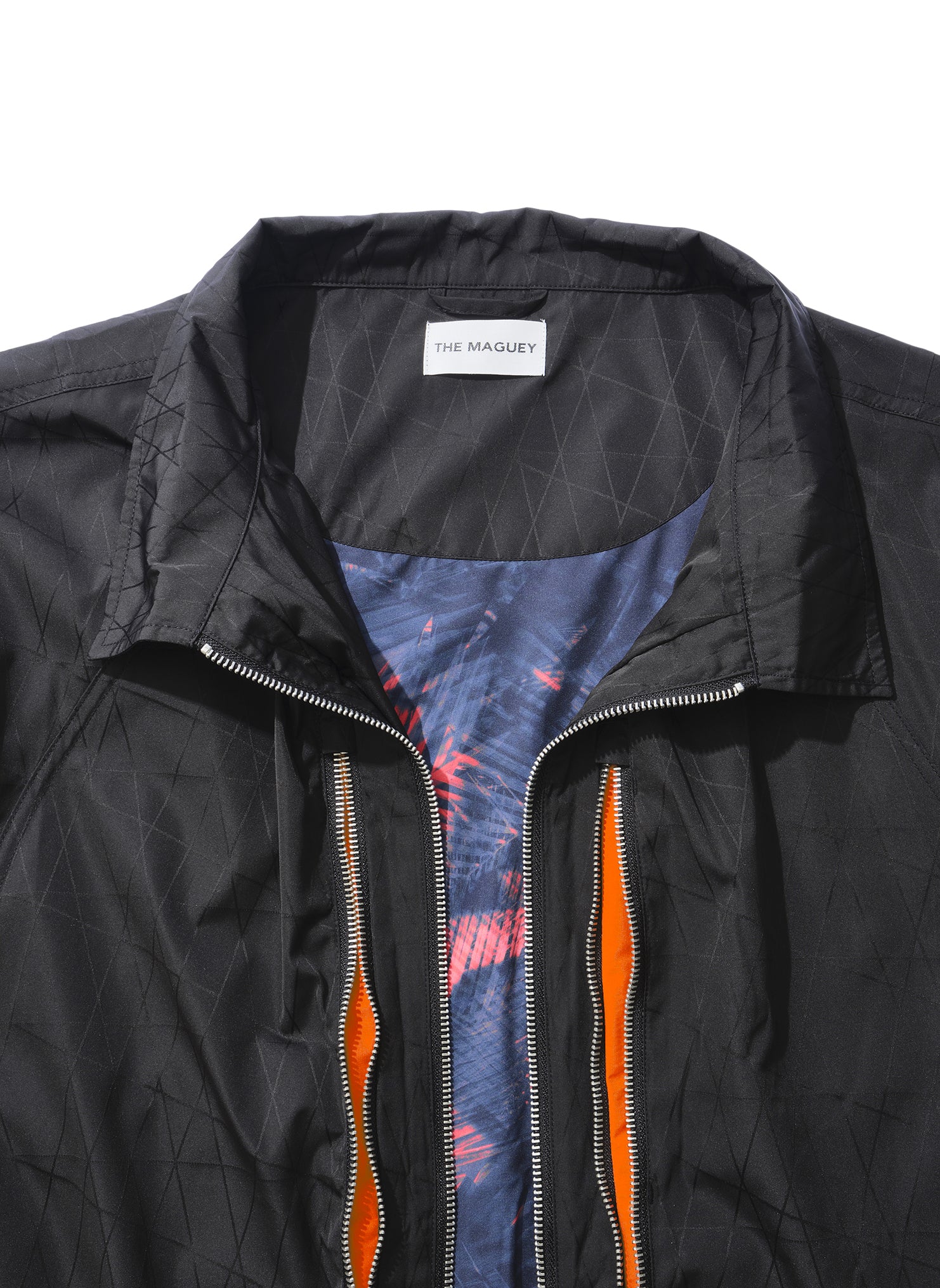 CONVERTIBLE COLLAR JACKET BLACK