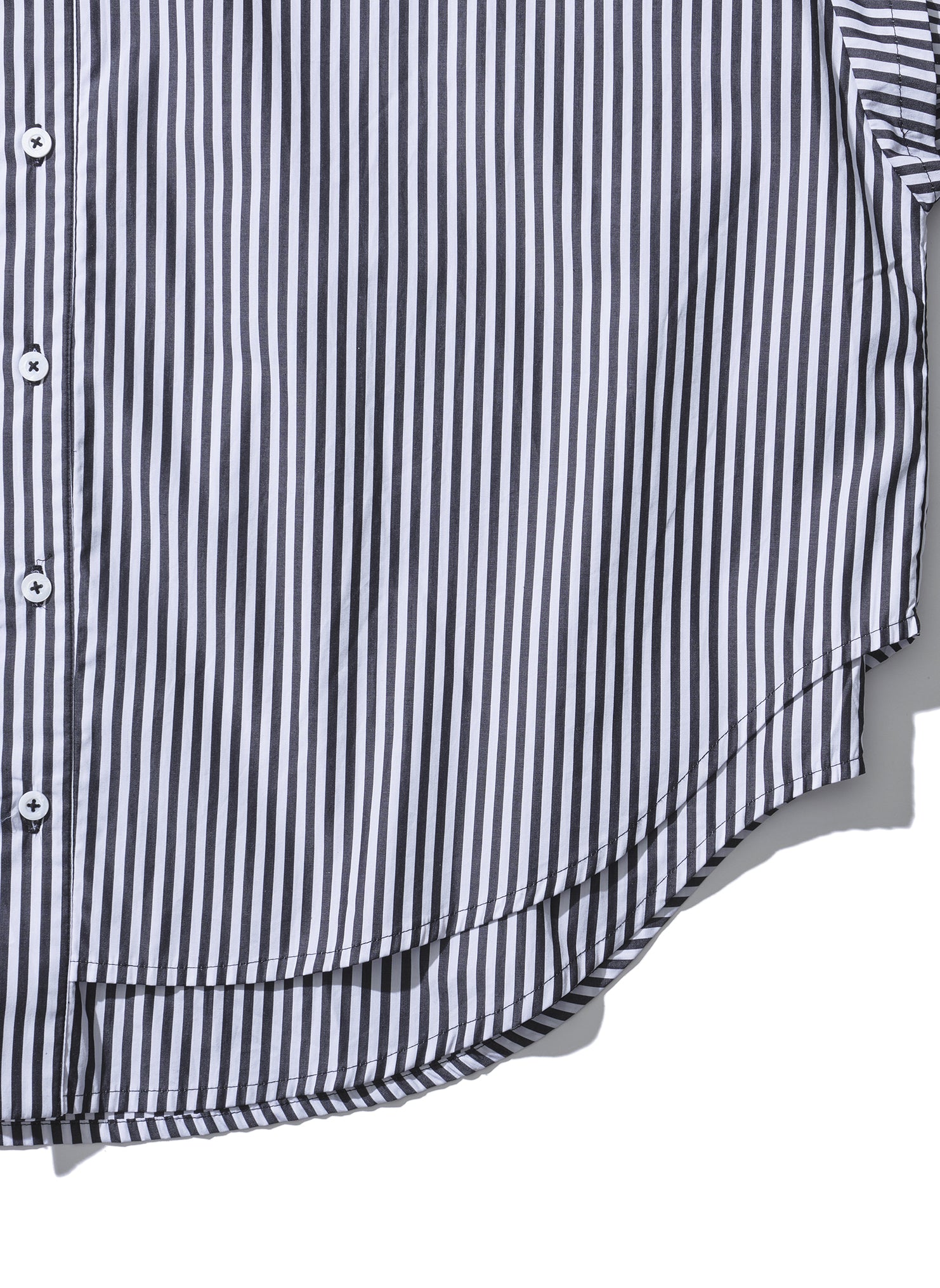 LAYERD SLEEVS SHIRT BLACK STRIPE